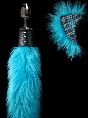 Butt Plug Tail and Ears Blue