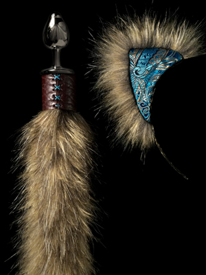 Butt Plug Tail and Ears Teal