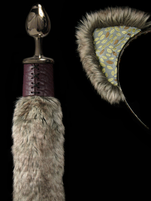 Butt Plug Tail and Ears Brown