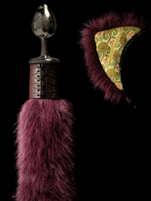 Kitten butt plug tails