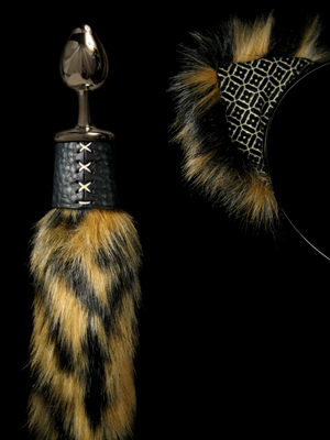 Butt Plug Tail and Ears Tiger