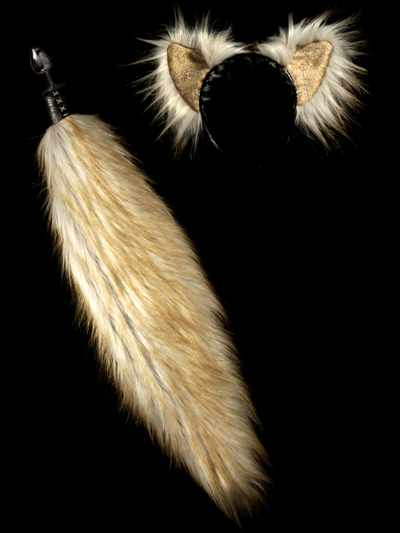 DuoTone Wolf Butt Plug tail