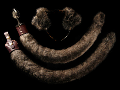 Puppy butt plug tail